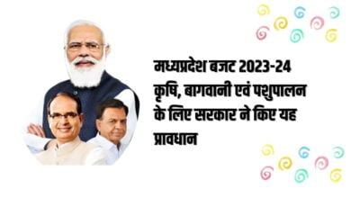 मध्यप्रदेश बजट 2023-24 कृषि, बागवानी एवं पशुपालन के लिए सरकार ने किए यह प्रावधान
