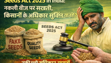 Seeds Act 2025 के तहत नकली बीज पर रोक, गुणवत्ता वाले बीज, किसान और नए बीज कानून से जुड़ी जानकारी