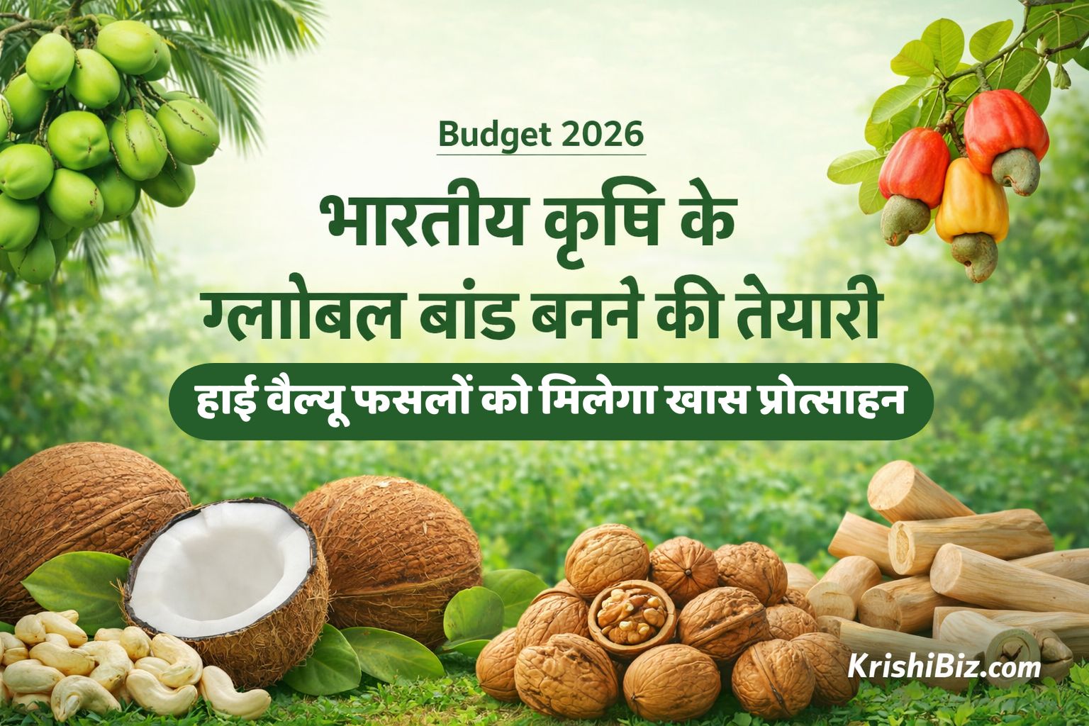 Budget 2026 में हाई-वैल्यू फसलों पर फोकस कर भारतीय कृषि को ग्लोबल ब्रांड बनाने की तैयारी